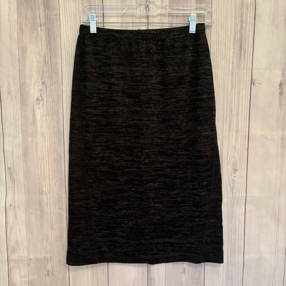 Logo by Lori Goldstein Gray and Black Stretchy Pencil Skirt Size XS - Picture 1 of 4
